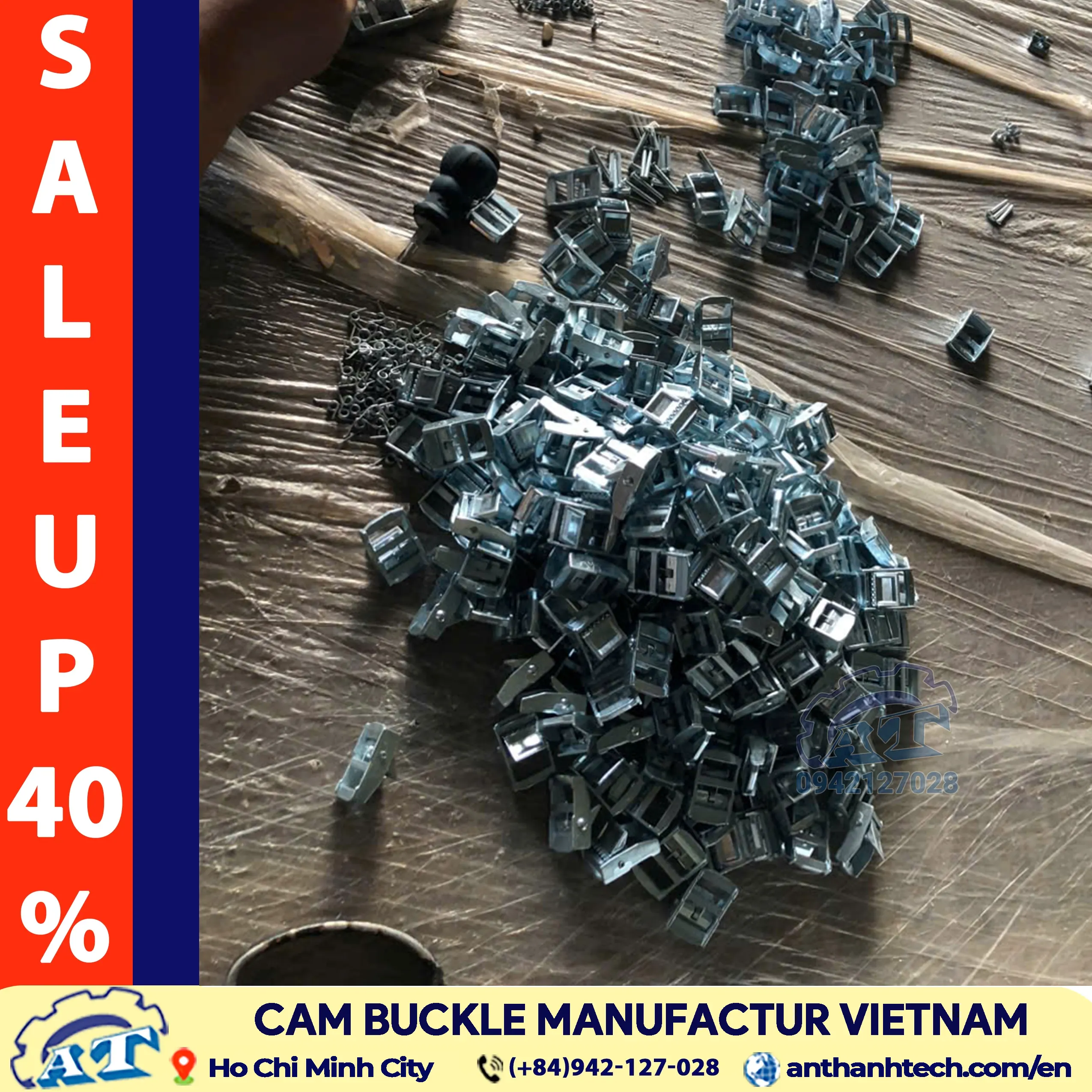 Heavy duty 2-inch cam buckle