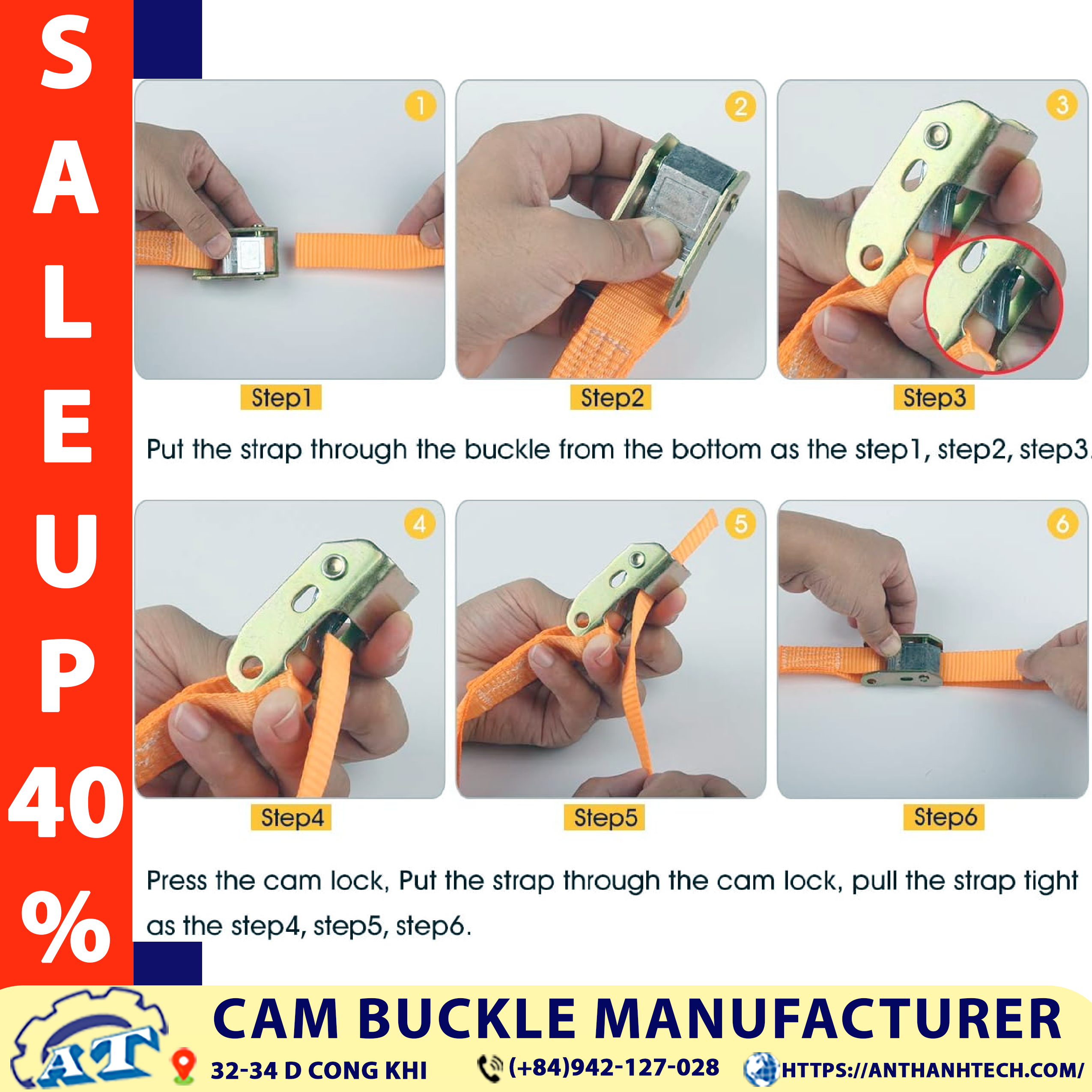 How to Use 1 Inch Cam Buckle How to Use 1 Inch Cam Buckle
