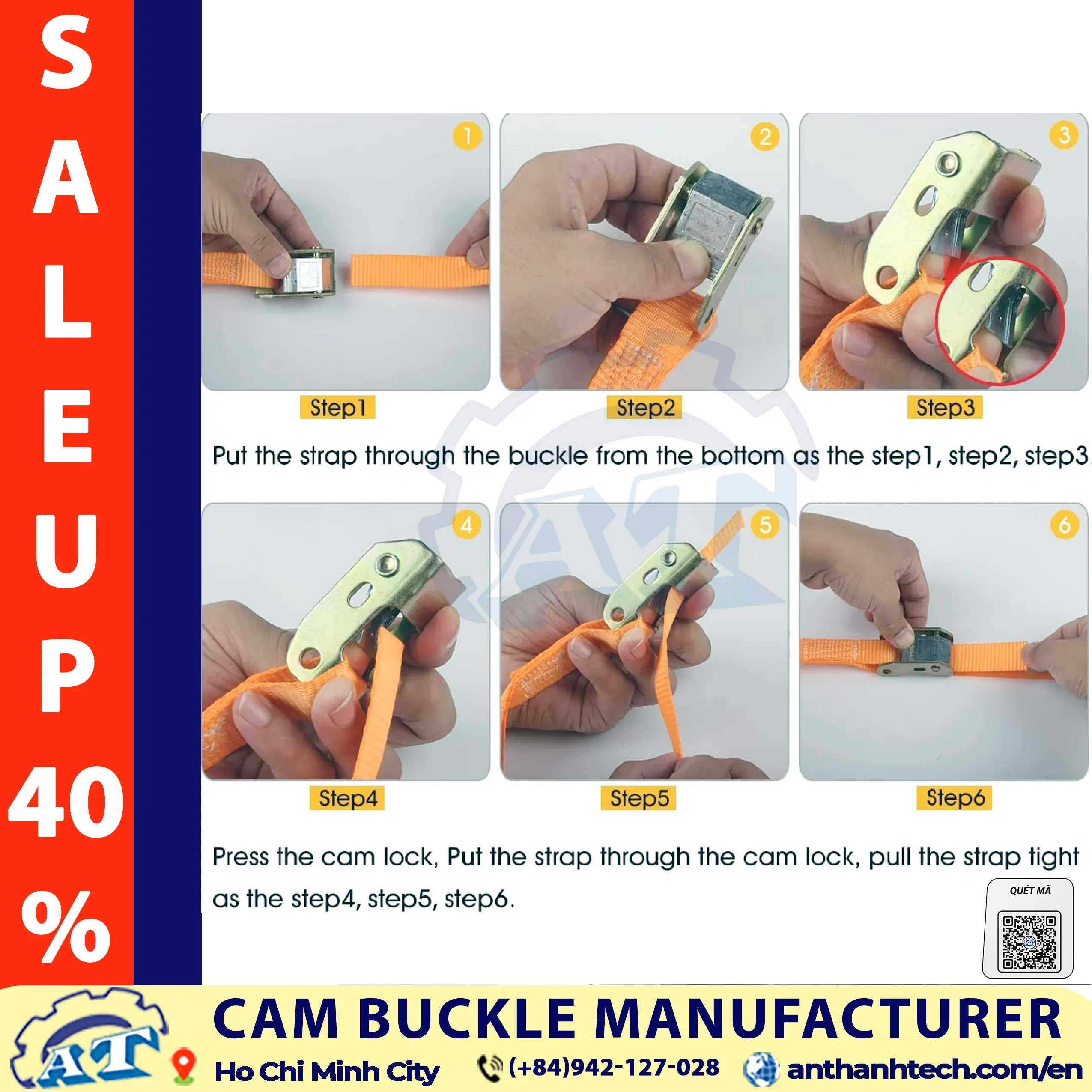 How to use 1 inch cam buckles - AnThanh Cam Buckle Manufacturer