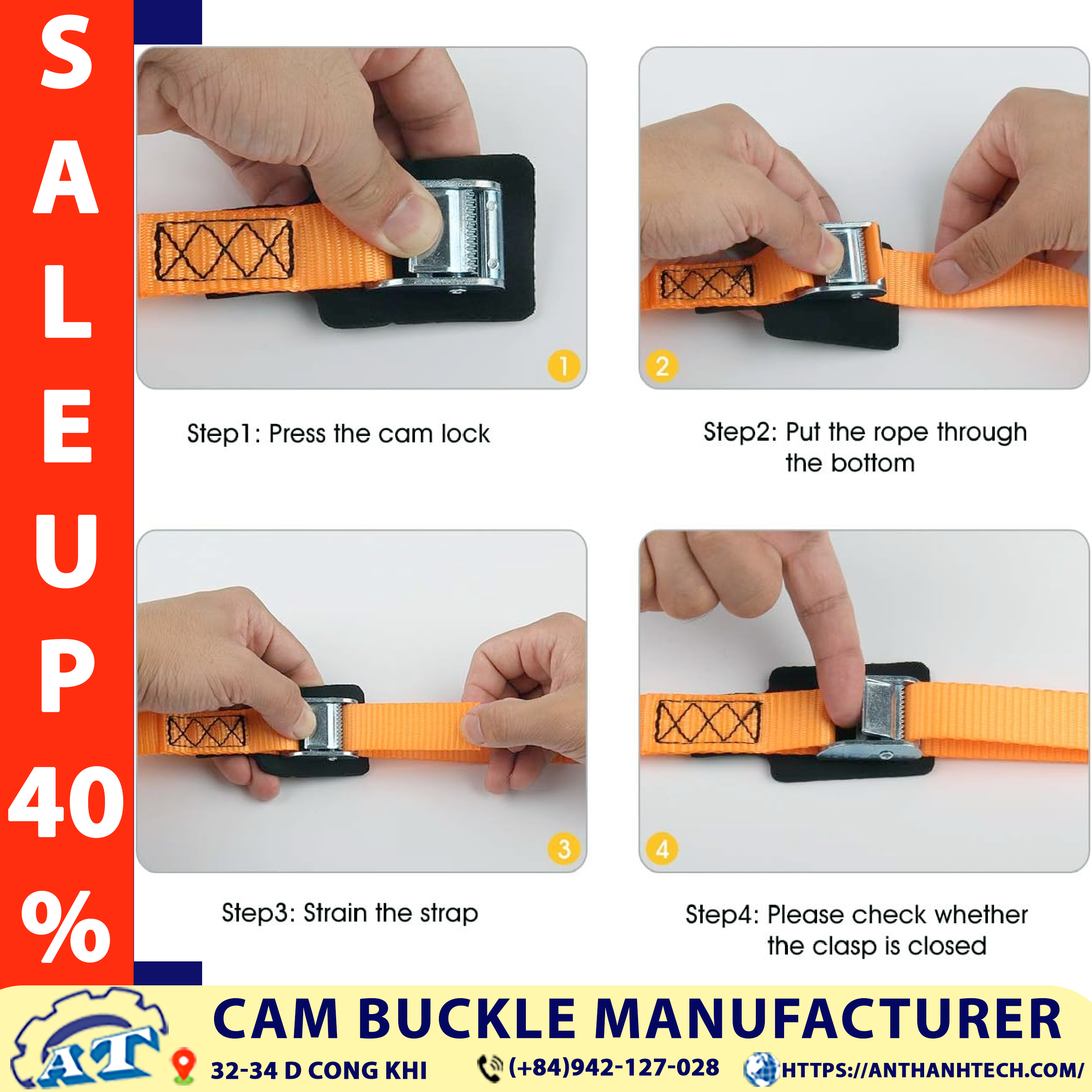 How to Use Cam Buckle How to Use Cam Buckle
