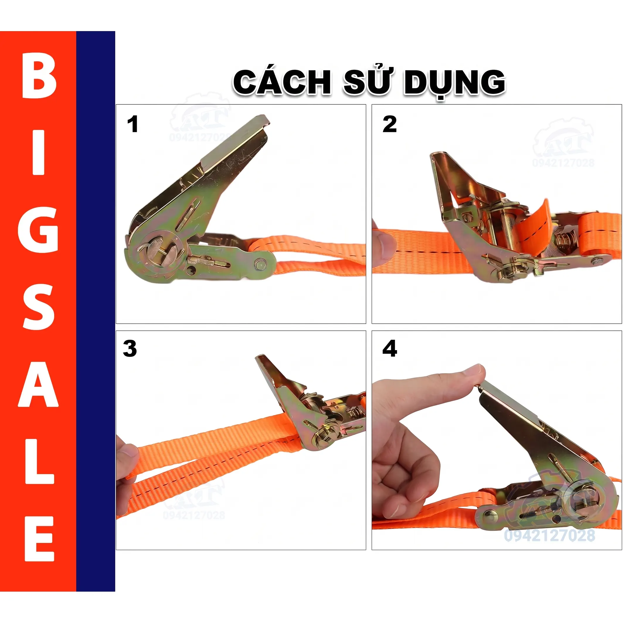 Cách sử dụng khóa tăng đơ 25mm