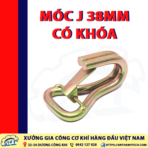 Nhà máy sản xuất Móc J 38mm có chốt khóa An Thành Tech Nhà máy sản xuất Móc J 38mm có chốt khóa An Thành Tech