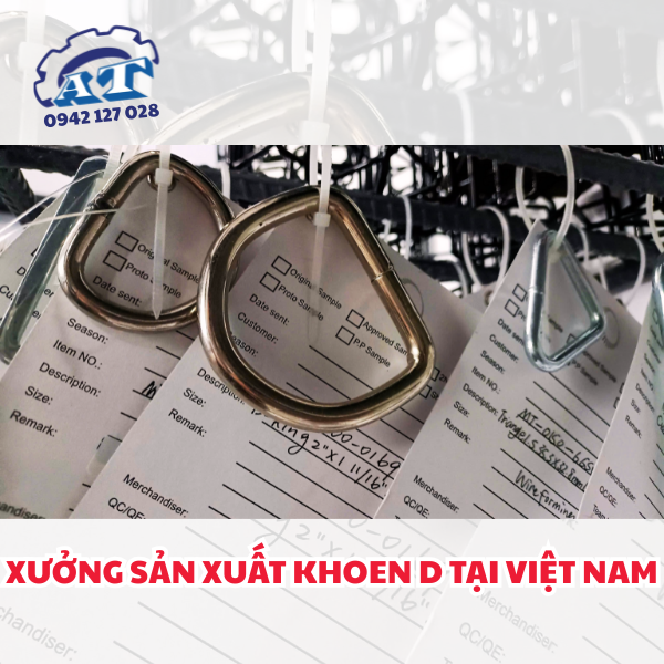 Khoen chữ D, khoen D túi xách – Quy trình hiện đại từ An Thành Tech. Khoen chữ D, khoen D túi xách – Quy trình hiện đại từ An Thành Tech.