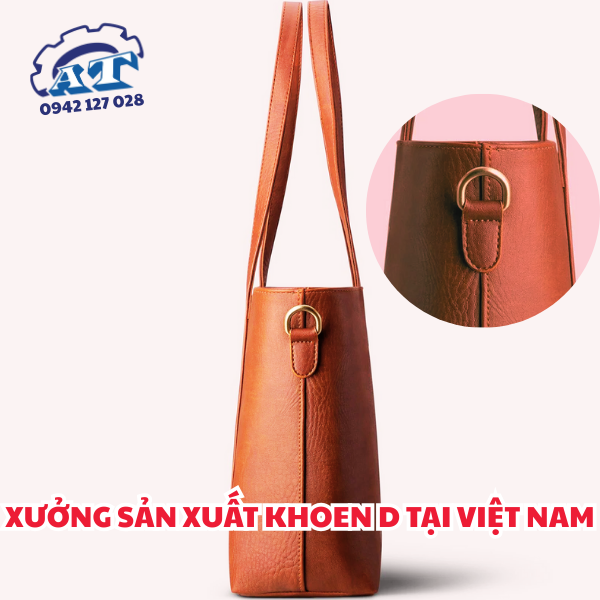 Khoen chữ D, khoen D túi xách – Ứng dụng thực tế từ An Thành Tech. Khoen chữ D, khoen D túi xách – Ứng dụng thực tế từ An Thành Tech.
