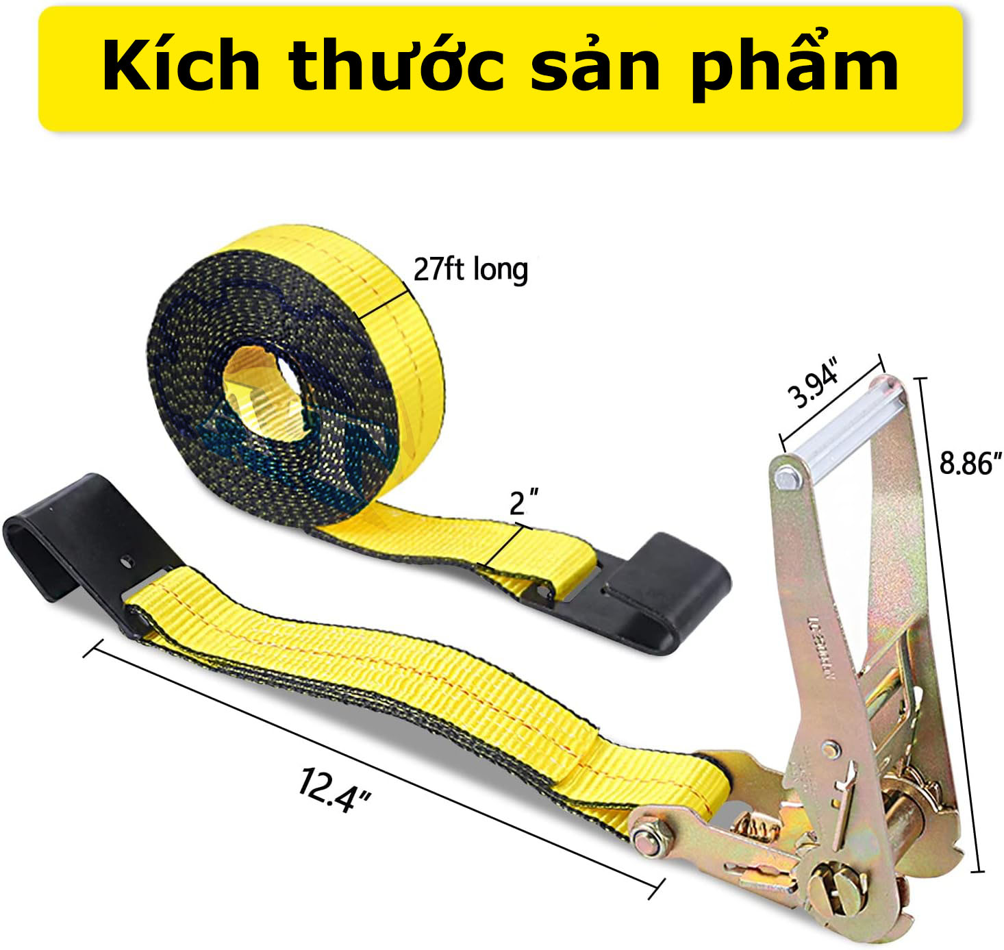 dây tăng đơ móc Flat 75mm dây tăng đơ móc Flat 75mm