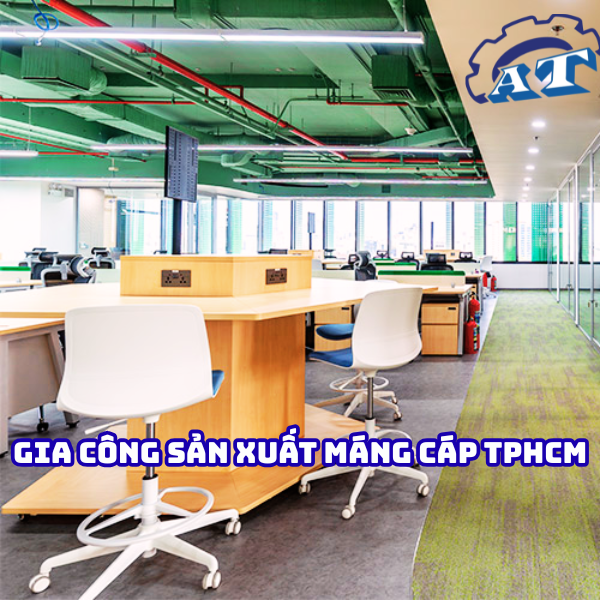 Máng điện lắp đặt trong tòa nhà văn phòng. Máng điện lắp đặt trong tòa nhà văn phòng.