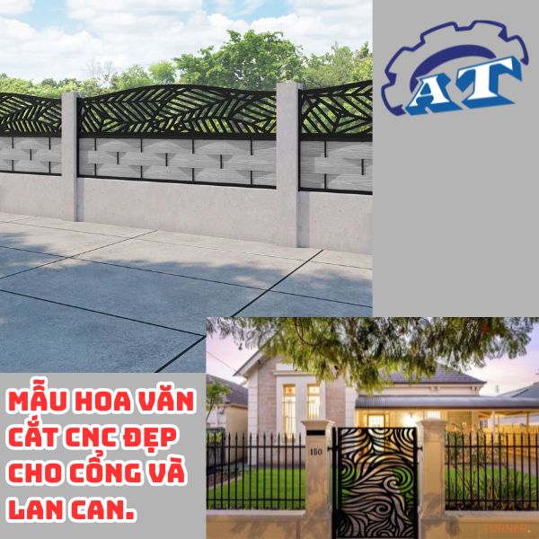 Mẫu hoa văn cắt cnc đẹp cho cổng và lan can. Mẫu hoa văn cắt cnc đẹp cho cổng và lan can.
