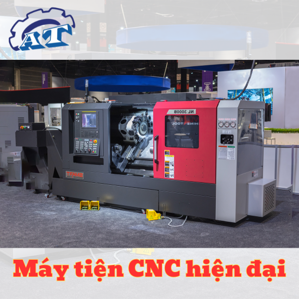 Máy tiện CNC hiện đại giúp gia công các chi tiết tròn với độ chính xác cao Máy tiện CNC hiện đại giúp gia công các chi tiết tròn với độ chính xác cao