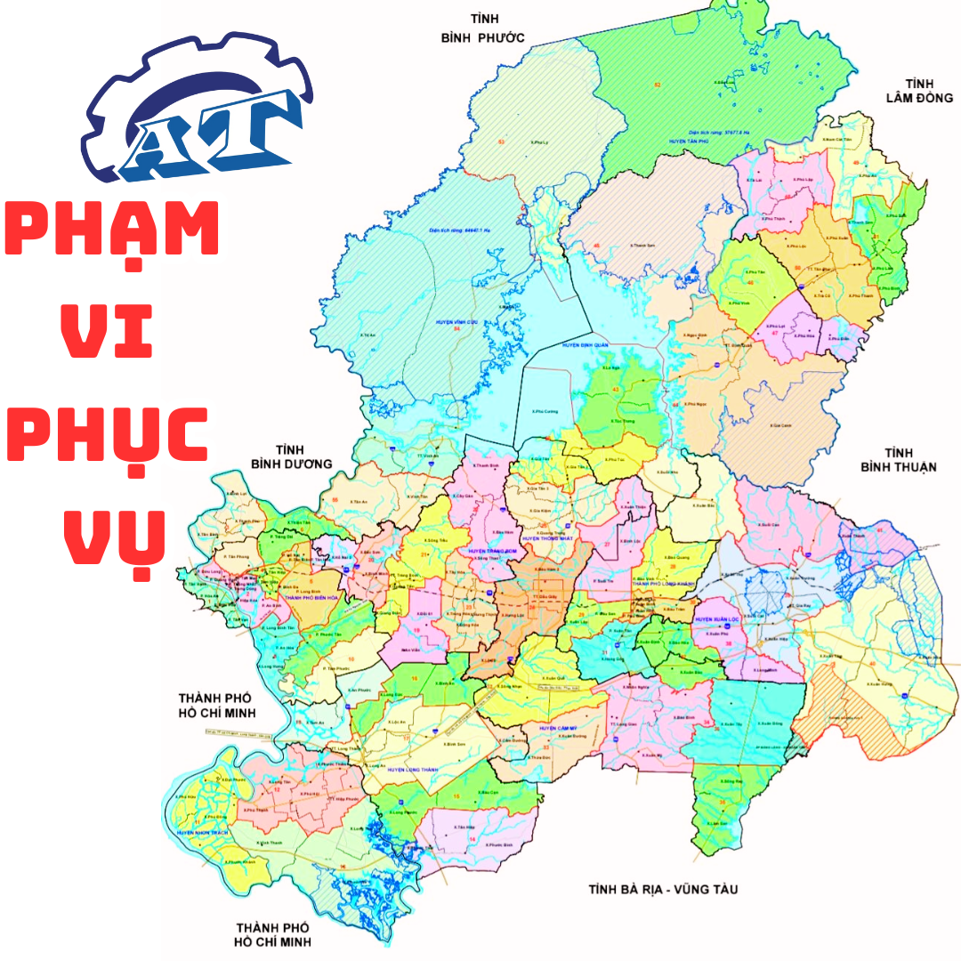 Phạm vi phục vụ sơn tĩnh điện Đồng Nai Phạm vi phục vụ sơn tĩnh điện Đồng Nai