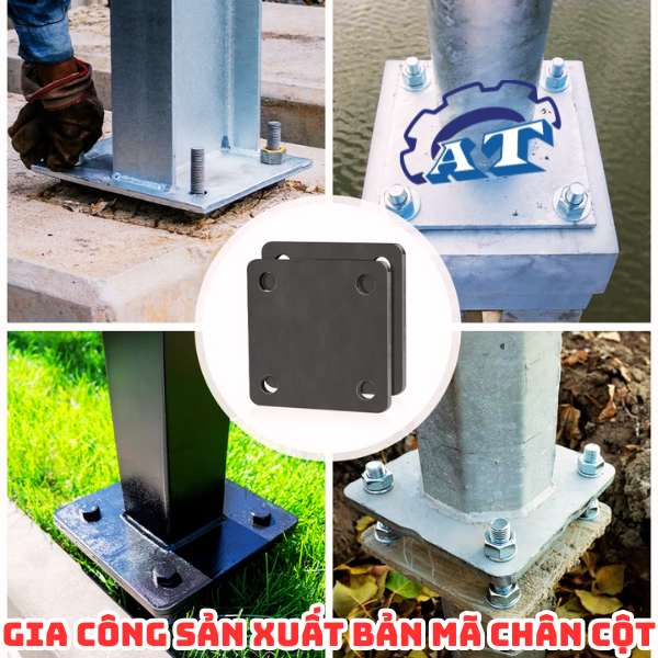 Quy trình gia công bản mã chân cột thép tại xưởng An Thành. Quy trình gia công bản mã chân cột thép tại xưởng An Thành.