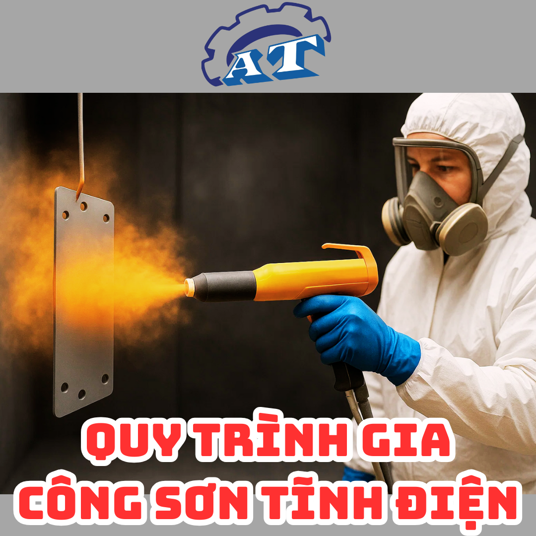 Quy trình gia công sơn tĩnh điện Quy trình gia công sơn tĩnh điện