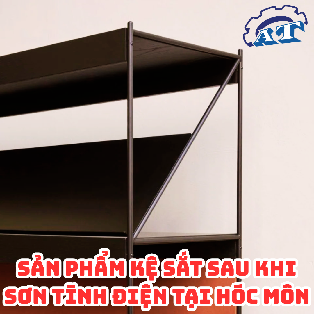 Sản phẩm kệ sắt sau khi sơn tĩnh điện tại Hóc Môn Sản phẩm kệ sắt sau khi sơn tĩnh điện tại Hóc Môn