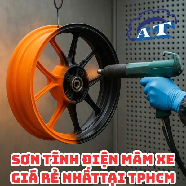 Sơn tĩnh điện mâm xe máy tphcm Sơn tĩnh điện mâm xe máy tphcm