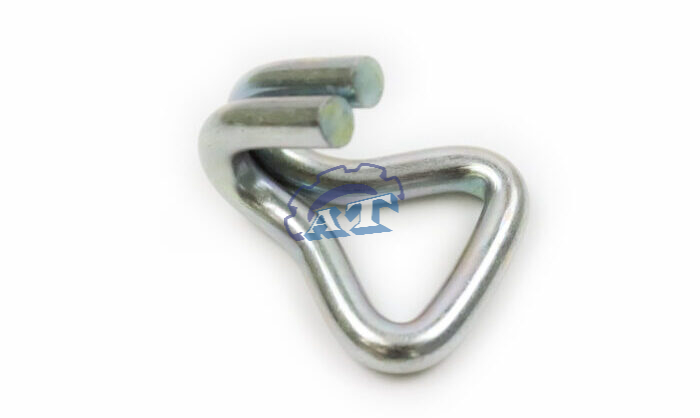 Detailed image of J hook design or material.