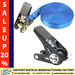 1 Inch Black Metal Ratchet Buckle | An Thanh