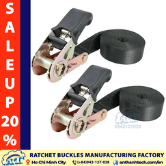 Premium 1 Ratchet Buckle with Black Rubber Handle | An Thanh