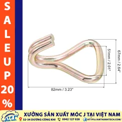 Móc J 50mm Tải Trọng 3 Tấn
