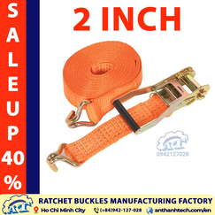 2 Inch Ratchet Tie Down Straps - 3 Ton Capacity | An Thanh