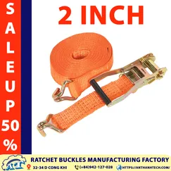 2 Inch Ratchet Tie Down Straps - 3 Ton Capacity | An Thanh