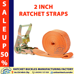 2 Inch Ratchet Tie Down Straps - 2 Ton Capacity | An Thanh