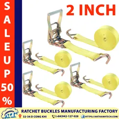 2 Inch Ratchet Tie Down Straps - 5 Ton Capacity | An Thanh