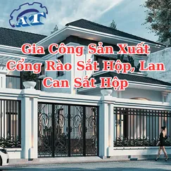 Cổng Rào Sắt Hộp Đẹp | Gia Công Sản Xuất Hàng Rào Theo Yêu Cầu