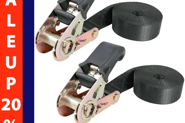 1" Ratchet Buckle with Black Rubber Handle | An Thanh
