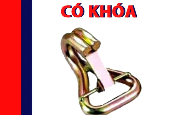 Móc J 25mm Có Chốt Khóa