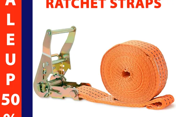 2 Inch Ratchet Tie Down Straps - 2 Ton Capacity | An Thanh