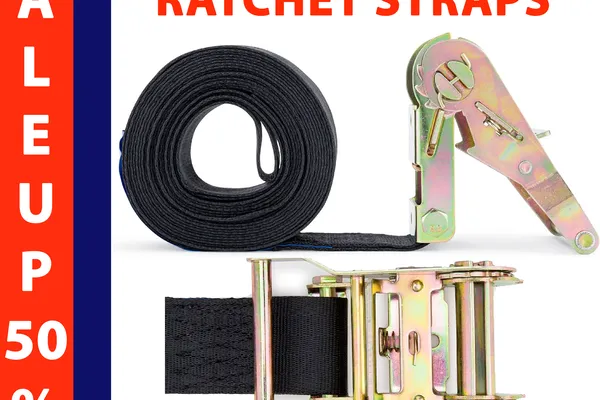 2 Inch Ratchet Tie Down Straps - 2 Ton Capacity | An Thanh