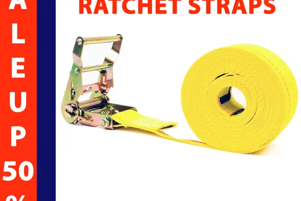 2 Inch Ratchet Tie Down Straps - 2 Ton Capacity | An Thanh