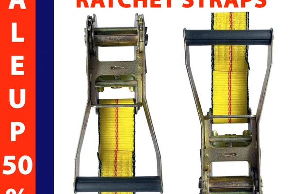 2 Inch Ratchet Tie Down Straps - 3 Ton Capacity | An Thanh