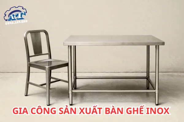 Xưởng Gia Công Sản Xuất Bàn Ghế Inox Theo Yêu Cầu Tại TPHCM.