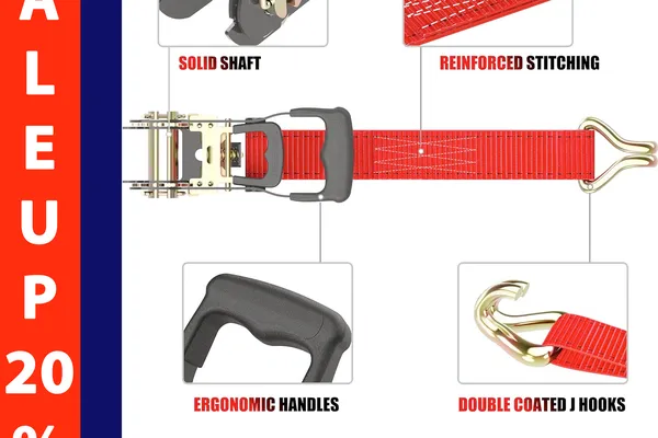 1.5 Inch Rubber Handle Ratchet Buckle | An Thanh