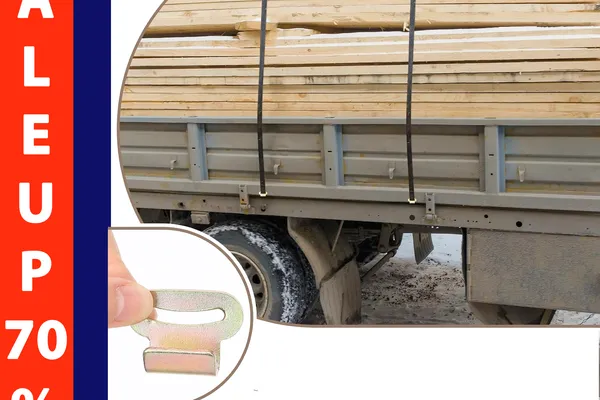Móc FLAT 25mm tải 250kg bọc nhựa