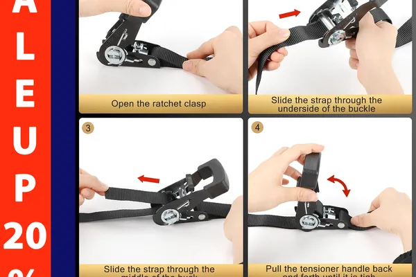 1.5 Inch Rubber Handle Ratchet Buckle | An Thanh