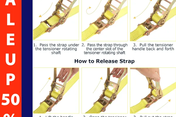 2 Inch Ratchet Tie Down Straps - 5 Ton Capacity | An Thanh
