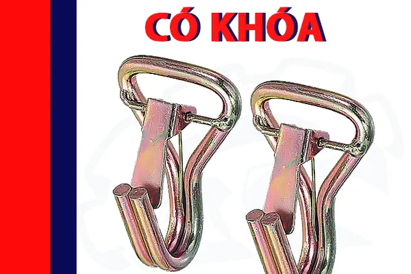 Móc J 25mm Có Chốt Khóa