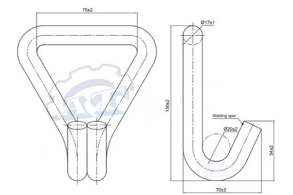 Móc J 75mm 10 Tấn