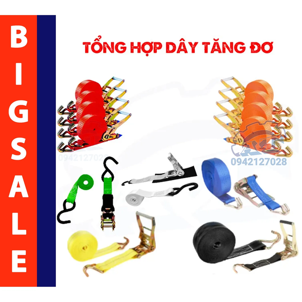 Dây tăng đơ bản 50mm tải trọng 5 tấn