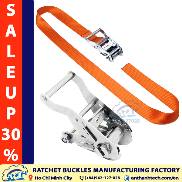 1.5 Ton 1.5 Inch Standard Steel Handle Ratchet Buckle | An Thanh