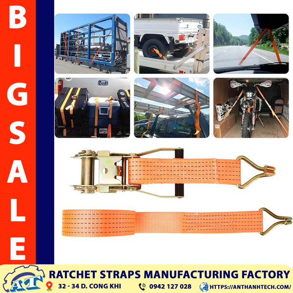 2 Inch Ratchet Tie Down Straps | An Thanh