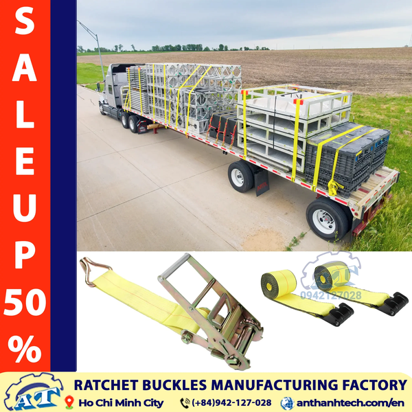 Premium 3-Inch Ratchet Tie Down Straps for Global B2B Cargo Control