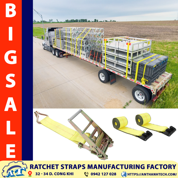 3 Inch Ratchet Tie Down Strap | An Thanh