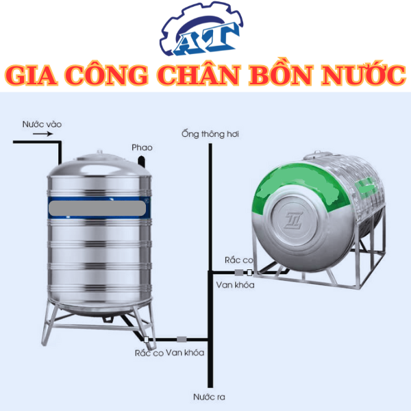 Chân Bồn Nước | Gia Công Sản Xuất Chân Bồn Nước Theo Yêu Cầu
