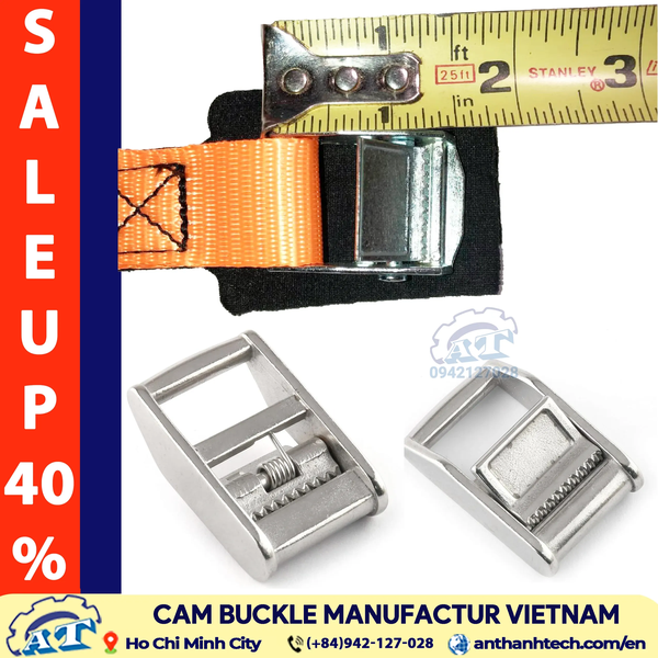 1 Inch (25mm) Cam Buckle 551 lbs Lashing Capacity | Factory AnThanTech