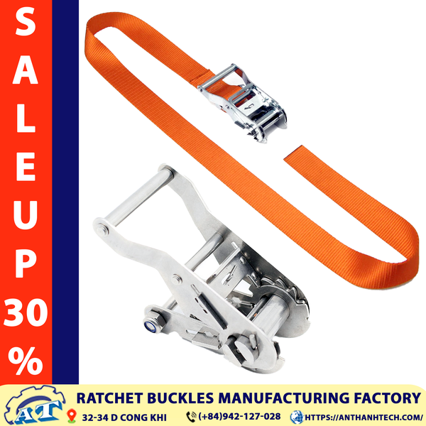 1.5 Ton 1.5 Inch Standard Steel Handle Ratchet Buckle | An Thanh