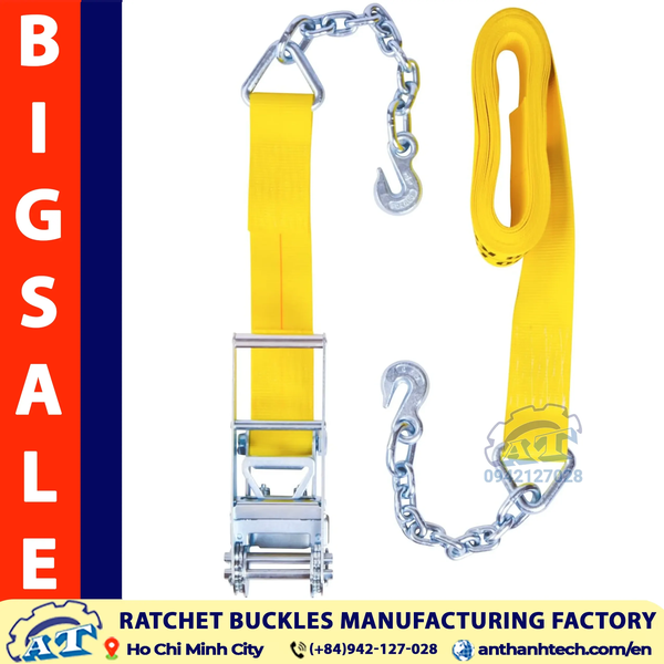 Premium 3-Inch Ratchet Tie Down Straps for Global B2B Cargo Control