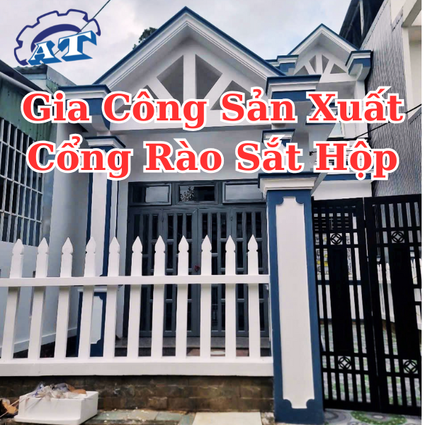 Cổng Rào Sắt Hộp Đẹp | Gia Công Sản Xuất Hàng Rào Theo Yêu Cầu
