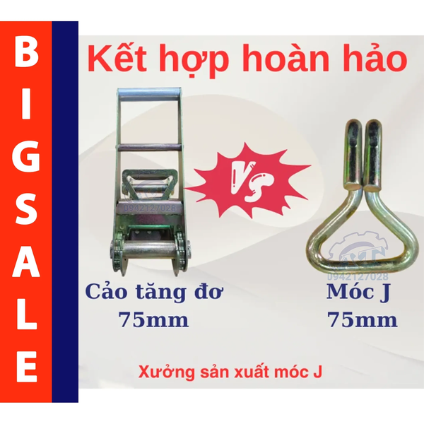 Móc J 75mm 10 Tấn